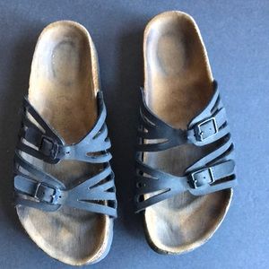 Birkenstock sandals faux leather size 39